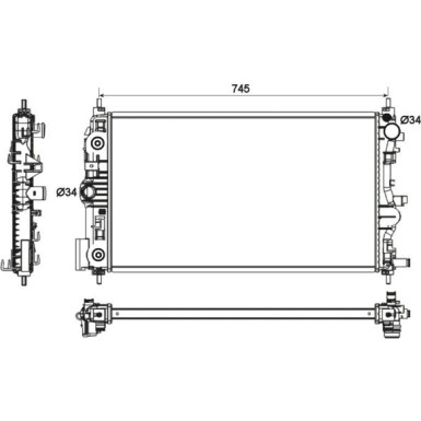 Kühler, Motorkühlung EASY FIT 53131