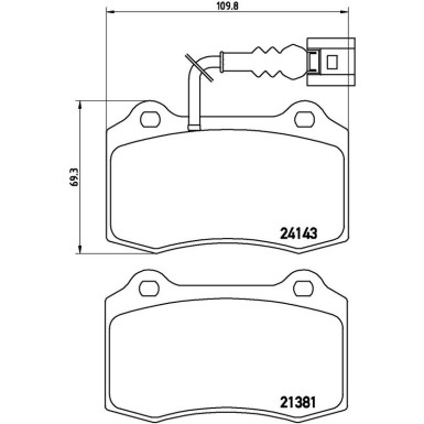 BREMBO Bremsklötze VA P 85 104 BREMBO Bremsklötze VA P 85 104