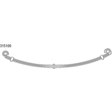 Federpaket - Federung/Dämpfung Db P. T1 2.3D-3.0D 77-96 (3 PiÓra) (610/690mm) 10.315.100.00