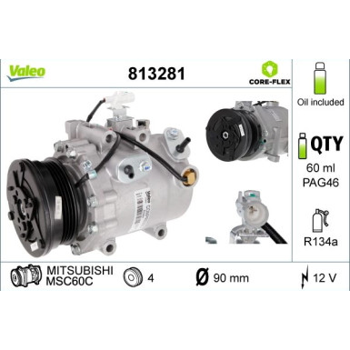 KOMPRESSOR, KLIMAANLAGE VAL813281