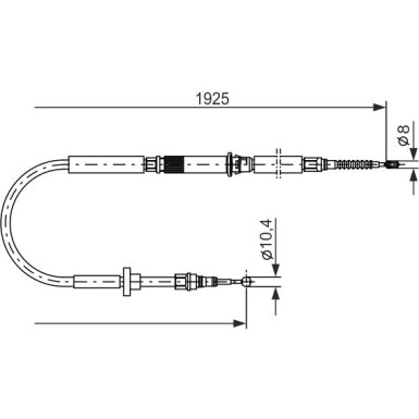 Handbremsseil AUDI A6 97 1987477959