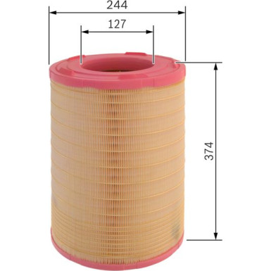 Luftfilter F 026 400 536 Luftfilter F 026 400 536