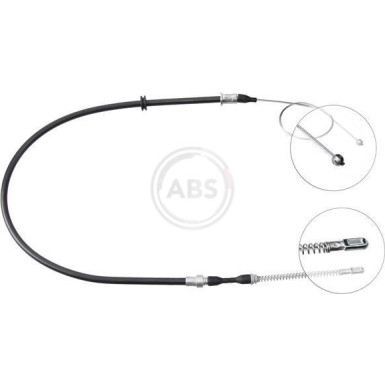 A.B.S. Handbremsseil Seilzug Festellbremse K12058 A.B.S. Handbremsseil Seilzug Festellbremse K12058