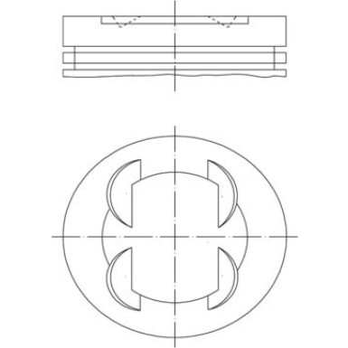 MAHLE Kolben 681 PI 00109 001 MAHLE Kolben 681 PI 00109 001