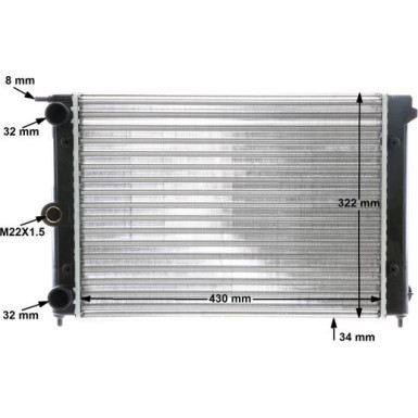 Kühler, Motorkühlung CR 342 000S