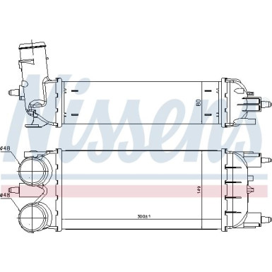 Ladeluftkühler PKW Peugeot 508 10 96437 Ladeluftkühler PKW Peugeot 508 10 96437