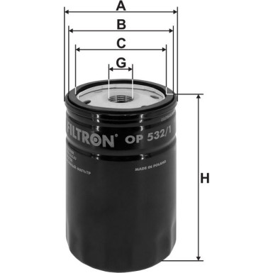 FILTRON Ölfilter OP 532/1 FILTRON Ölfilter OP 532/1