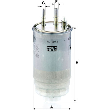 Mann & Hummel Kraftstofffilter PKW CITROEN Jumper,FIAT Ducato 06 WK 9053 z