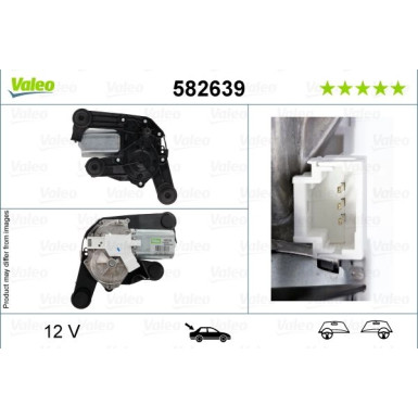 Wischermotor hinten Citroen C3 09-16 582639