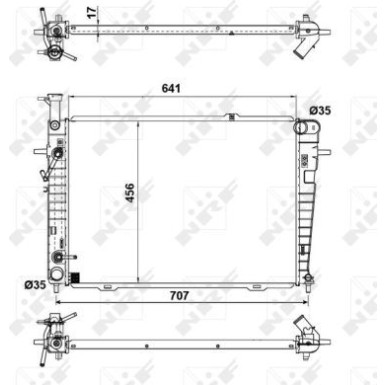 Kühler, Motorkühlung EASY FIT 53342