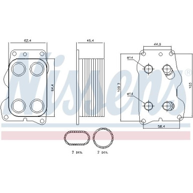Ölkühler PKW 90740 Ölkühler PKW 90740