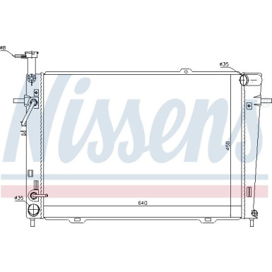 Wasserkühler PKW HYUNDAI TUCSON 2.0-2.7 AUT.04 67479