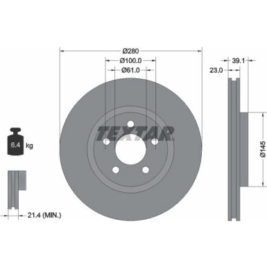 Bremsscheibe PRO+ 92108505
