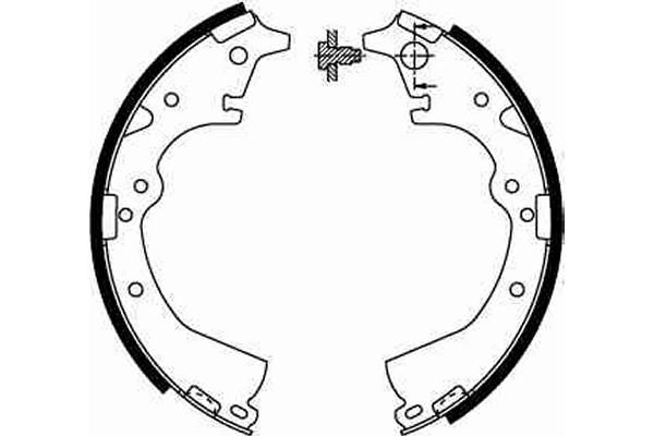82 461 017 Bremsbacken TOYOTA Hilux,Land Cruiser,Hiace 80 GS8184 82 461 017 Bremsbacken TOYOTA Hilux,Land Cruiser,Hiace 80 GS8184