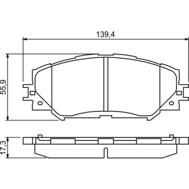 Bremsklötze TOYOTA,SUBARU 0 986 494 240 Bremsklötze TOYOTA,SUBARU 0 986 494 240