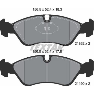 Bremsbelagsatz Opel P. Astra F/Ve 2186201 Bremsbelagsatz Opel P. Astra F/Ve 2186201