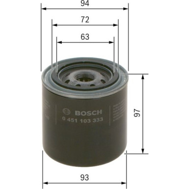Ölfilter FORD,CHRYSLER,JEEP,DODGE 0 451 103 333 Ölfilter FORD,CHRYSLER,JEEP,DODGE 0 451 103 333