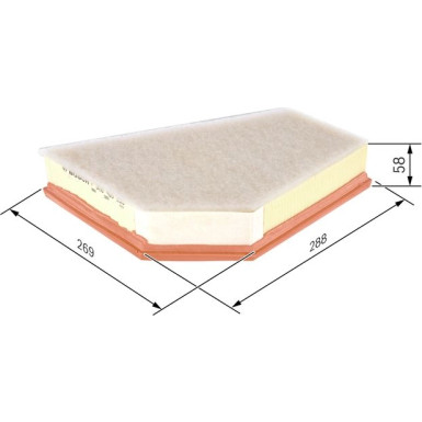 Luftfilter F 026 400 255 Luftfilter F 026 400 255