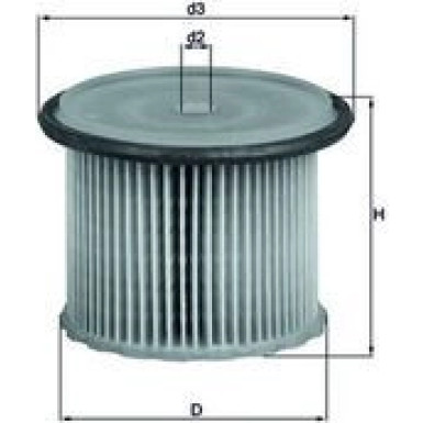 MAHLE Kraftstofffilter KX 63/1