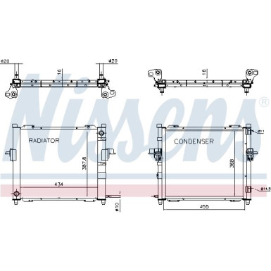 Wasserkühler PKW 637635 Wasserkühler PKW 637635