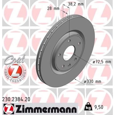 40 481 102 Bremsscheibe VA FIAT Freemont 11 Coat Z 230.2384.20 40 481 102 Bremsscheibe VA FIAT Freemont 11 Coat Z 230.2384.20