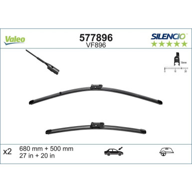VM896 VALEO Silencio X.TRM Wischer 577896 VM896 VALEO Silencio X.TRM Wischer 577896