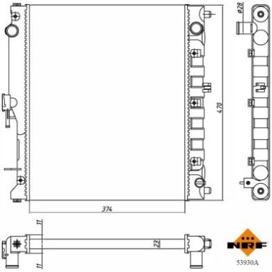 KÜHLER, MOTORKÜHLUNG NRF53930A