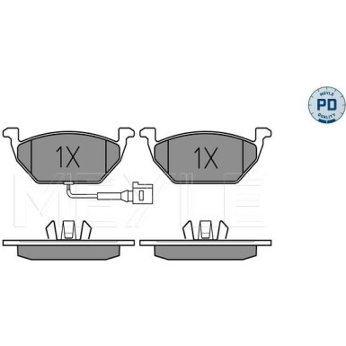 Bremsbelagsatz Vw P. Audi A3 96- Bora/Golf 4 98- Mit Sensor MEYLE-PD: Advanced performance and design 025 231 3119/PD Bremsbelagsatz Vw P. Audi A3 96- Bora/Golf 4 98- Mit Sensor MEYLE-PD: Advanced performance and design 025 231 3119/PD