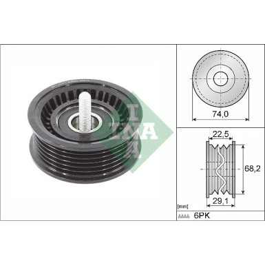 Umlenk-/Führungsrolle, Keilrippenriemen 532 0784 10
