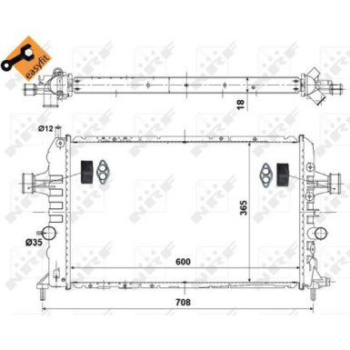Kühler, Motorkühlung NRF53442