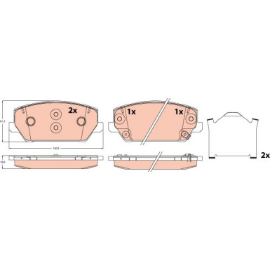 Bremsklötze Diverse GDB2251