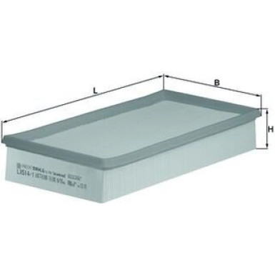 MAHLE Luftfilter LX 514/1 MAHLE Luftfilter LX 514/1