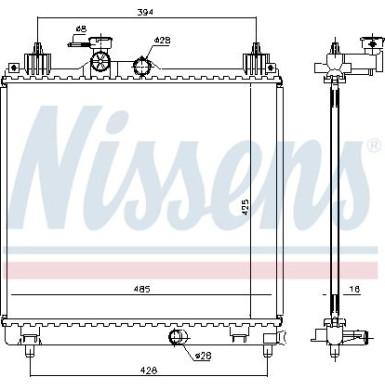 Wasserkühler PKW 606550 Wasserkühler PKW 606550