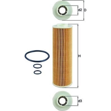 MAHLE Ölfilter OX 183/5D MAHLE Ölfilter OX 183/5D