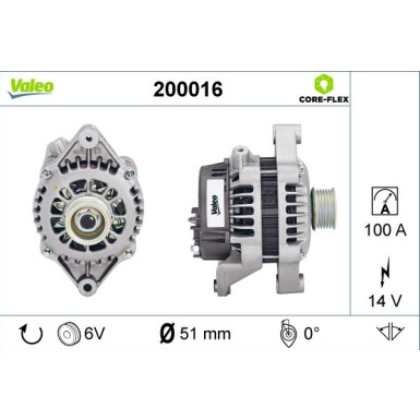 VALEO Generator 200016 VALEO Generator 200016