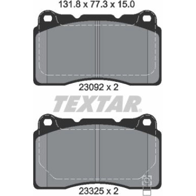 Bremsbelagsatz Subaru P. Impreza/Wrx 2.0-2.5 01 2309204 Bremsbelagsatz Subaru P. Impreza/Wrx 2.0-2.5 01 2309204