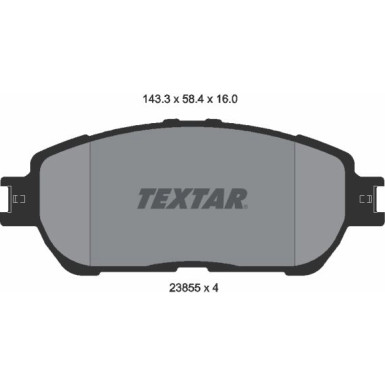 Bremsbelagsatz Toyota P. Avalon 04-/Camry 01 2385501 Bremsbelagsatz Toyota P. Avalon 04-/Camry 01 2385501