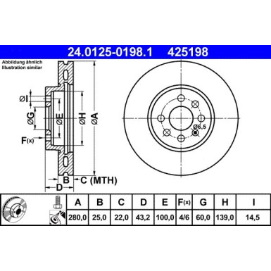 Bremsscheibe 24.0125-0198.1