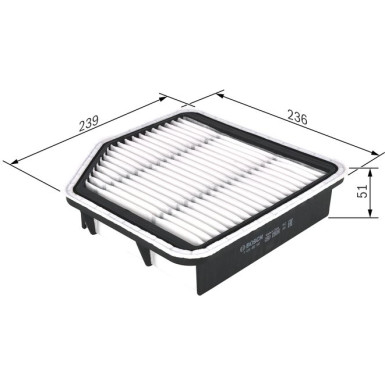Luftfilter F 026 400 192 Luftfilter F 026 400 192