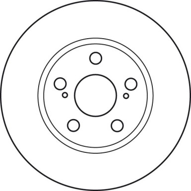 Bremsscheibe Toyota P. Prius 03-09 DF4906