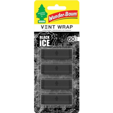Vent Wrap Black Ice Scent für Air Air Air Gitters (4 Stück) / Wunder Baum 23-300