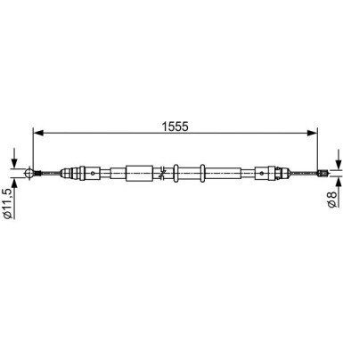 Handbremsseil 1987482552 Handbremsseil 1987482552