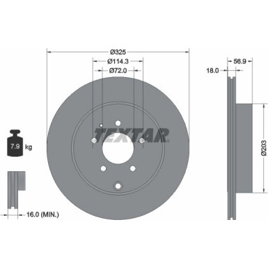 Bremsscheibe Mazda T. Cx-7/Cx-9 07 PRO 92223603