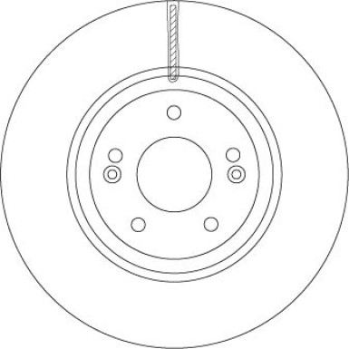 Bremsscheibe HYUNDAI ix55 06 TRW SINGLE DF6545S