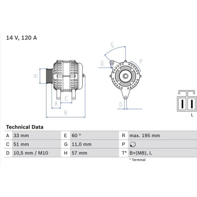 Lichtmaschine 0 986 081 060 Lichtmaschine 0 986 081 060