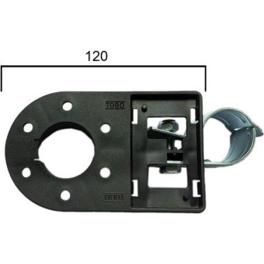 Steckdosenhalteplatte für Kugelstange mit DM 32mm 415733.001