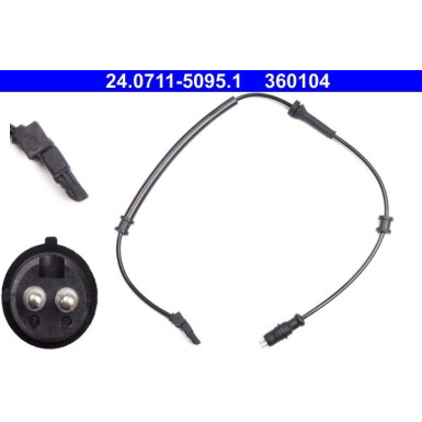ATE ABS Sensor 24.0711-5095.1