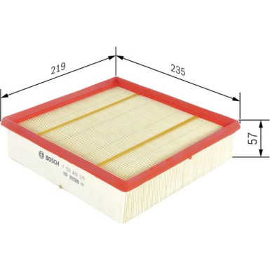 Luftfilter MERCEDES A,B-Klasse F 026 400 379