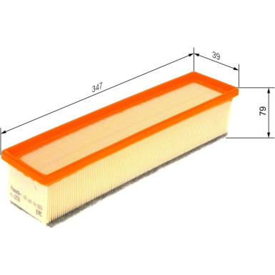 Luftfilter MERCEDES C-Klasse 13 F 026 400 598