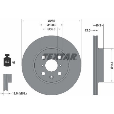 Bremsscheibe PRO 92346103